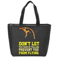 Pole Vaulting Pole Track & Field Pole Vault Zip Tote Bag