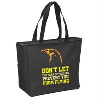 Pole Vaulting Pole Track & Field Pole Vault Zip Tote Bag