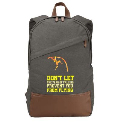 Pole Vaulting Pole Track & Field Pole Vault Cotton Canvas Backpack