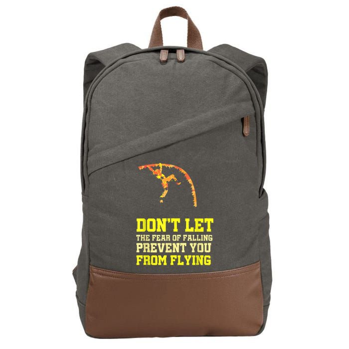 Pole Vaulting Pole Track & Field Pole Vault Cotton Canvas Backpack