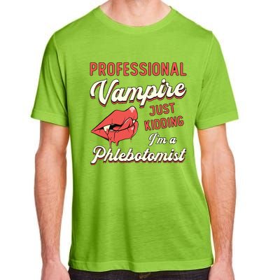 Professional Vampire Phlebotomyl Nurse Retro Phlebotomist Adult ChromaSoft Performance T-Shirt