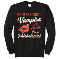 Professional Vampire Phlebotomyl Nurse Retro Phlebotomist Sweatshirt