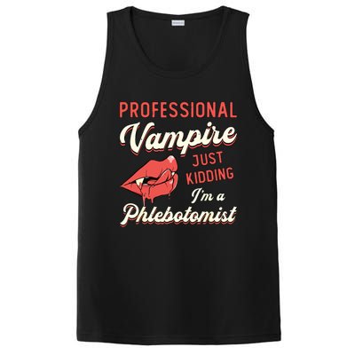 Professional Vampire Phlebotomyl Nurse Retro Phlebotomist PosiCharge Competitor Tank