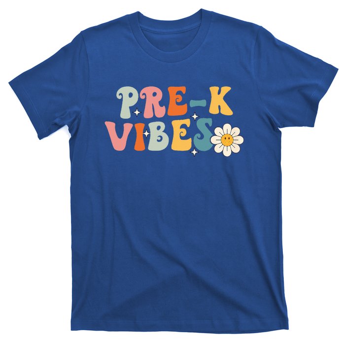 PreK Vibes Pre Kindergarten Team Retro 1st Day Of School T-Shirt