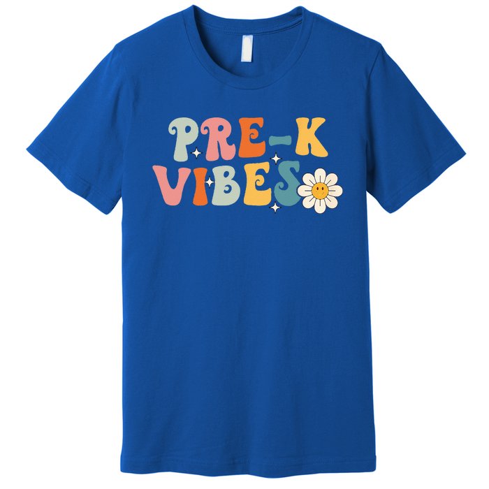 PreK Vibes Pre Kindergarten Team Retro 1st Day Of School Premium T-Shirt