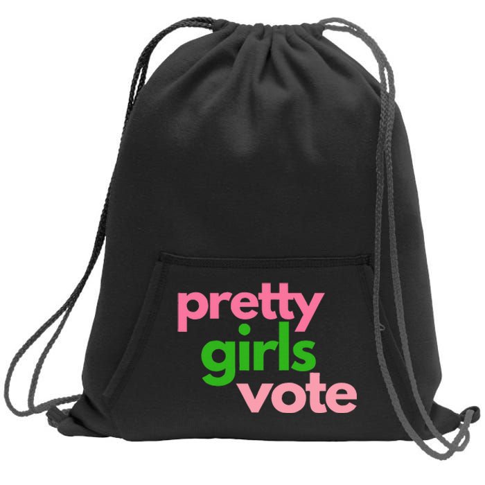 Pretty Vote Sweatshirt Cinch Pack Bag