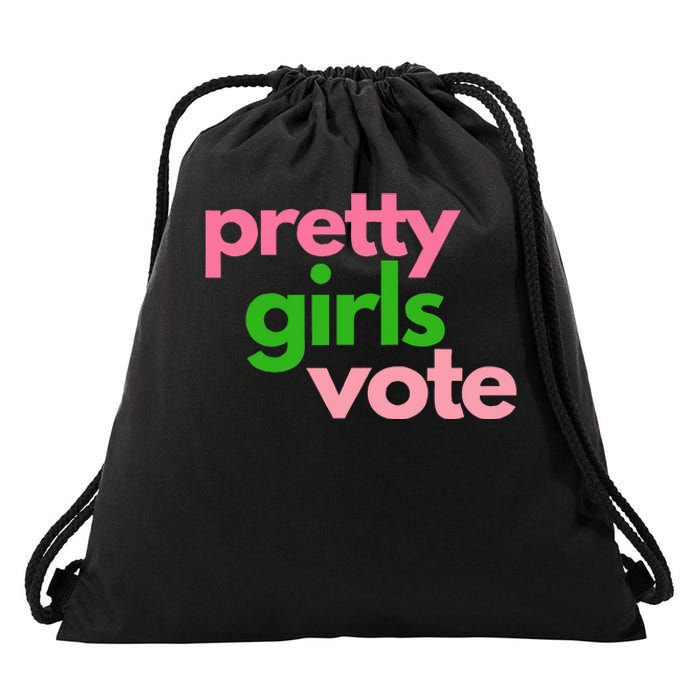 Pretty Vote Drawstring Bag