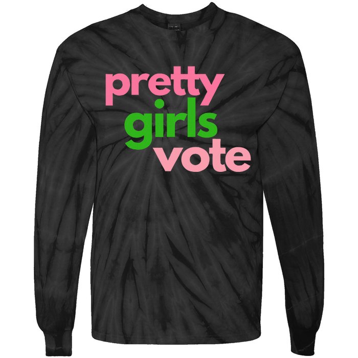 Pretty Vote Tie-Dye Long Sleeve Shirt