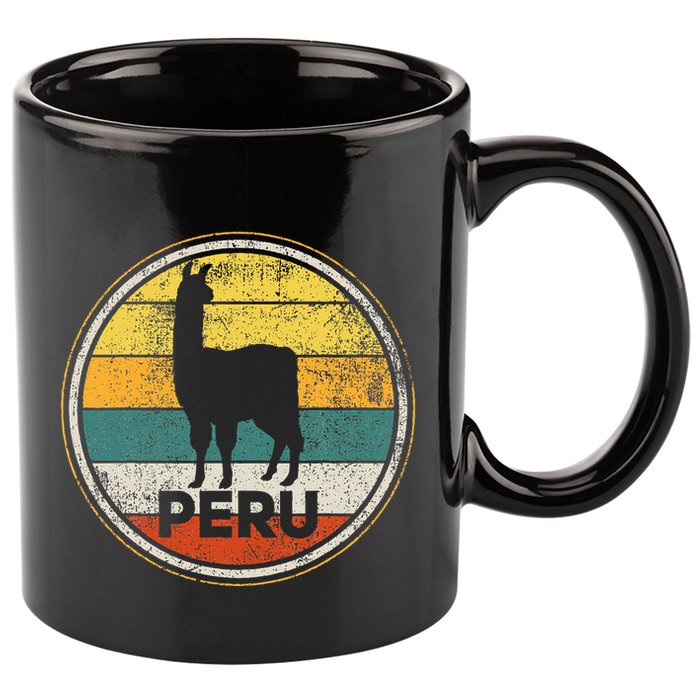 Peru Vicuna Peruvian 11oz C Handle Ceramic Mug