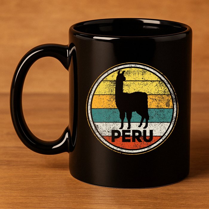 Peru Vicuna Peruvian 11oz C Handle Ceramic Mug