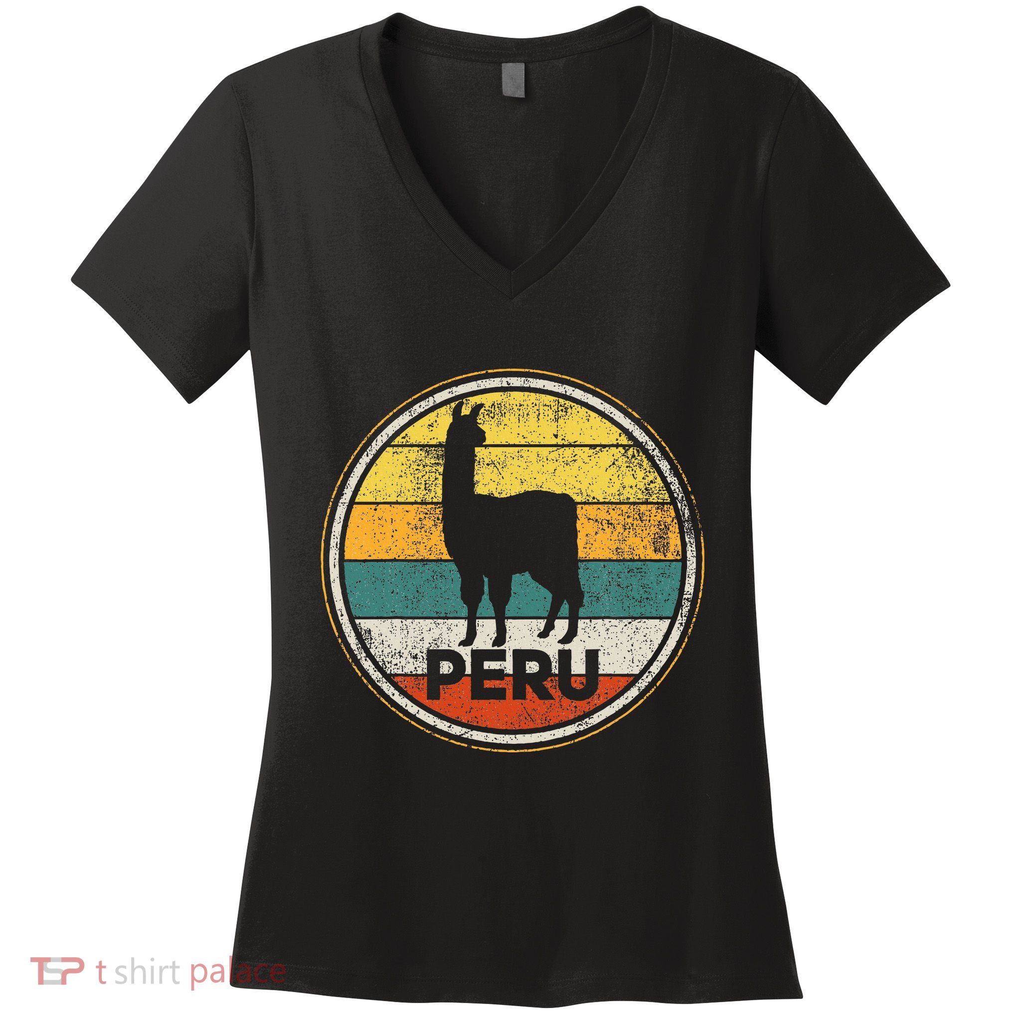 Peru Vicuna Peruvian Women's V-Neck T-Shirt