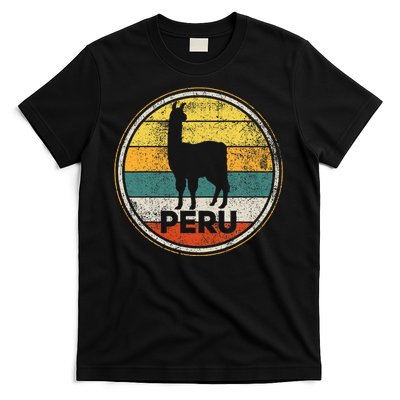 Peru Vicuna Peruvian Retro Vintage T-Shirt