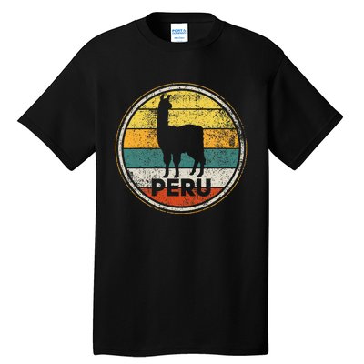 Peru Vicuna Peruvian Retro Vintage Tall T-Shirt