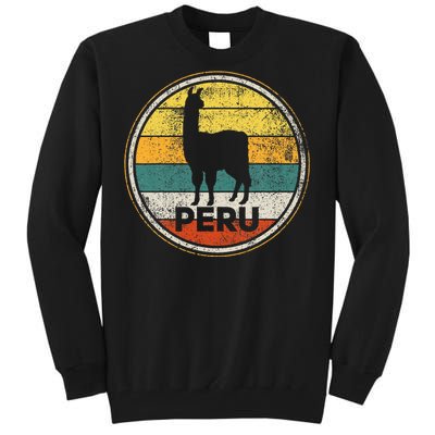 Peru Vicuna Peruvian Retro Vintage Tall Sweatshirt