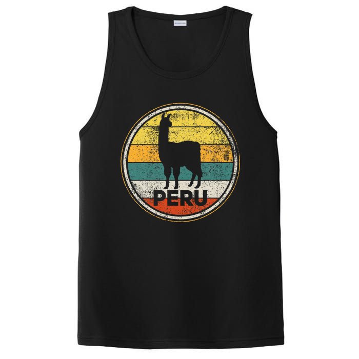 Peru Vicuna Peruvian Retro Vintage PosiCharge Competitor Tank