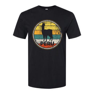 Peru Vicuna Peruvian Retro Vintage Softstyle CVC T-Shirt