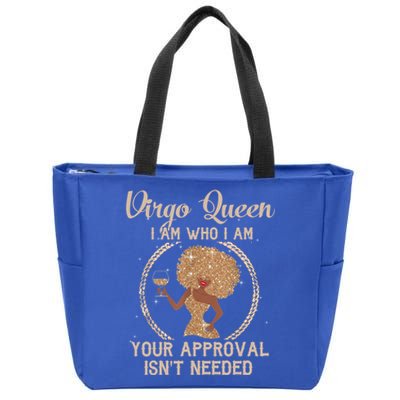 Ph Virgo Queen Birthday Zodiac Costume Black Funny Gift Zip Tote Bag