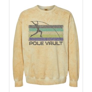 Pole Vault Retro Fun Pole Vaulting Design For Your Vaulter Colorblast Crewneck Sweatshirt