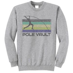 Pole Vault Retro Fun Pole Vaulting Design For Your Vaulter Tall Sweatshirt