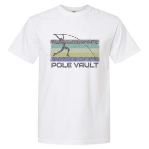 Pole Vault Retro Fun Pole Vaulting Design For Your Vaulter Garment-Dyed Heavyweight T-Shirt