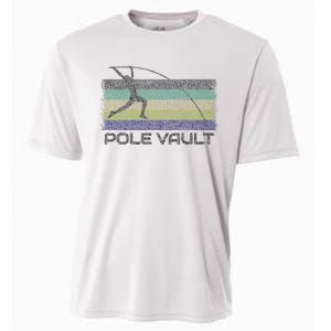 Pole Vault Retro Fun Pole Vaulting Design For Your Vaulter Cooling Performance Crew T-Shirt