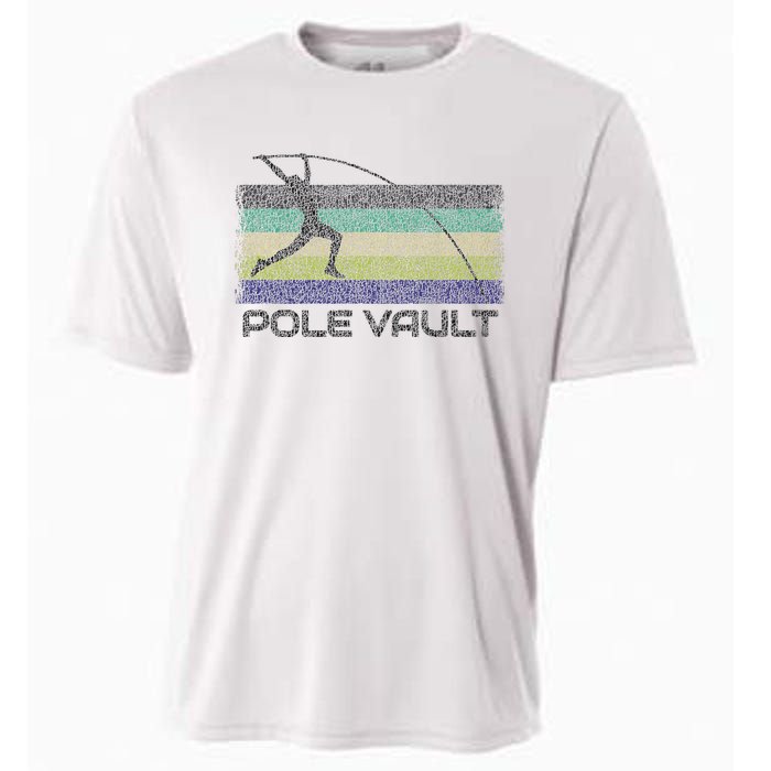 Pole Vault Retro Fun Pole Vaulting Design For Your Vaulter Cooling Performance Crew T-Shirt