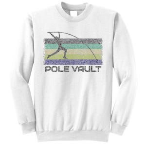 Pole Vault Retro Fun Pole Vaulting Design For Your Vaulter Sweatshirt