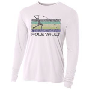 Pole Vault Retro Fun Pole Vaulting Design For Your Vaulter Cooling Performance Long Sleeve Crew