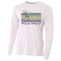 Pole Vault Retro Fun Pole Vaulting Design For Your Vaulter Cooling Performance Long Sleeve Crew