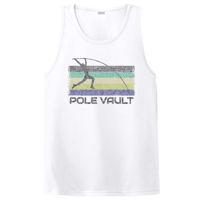 Pole Vault Retro Fun Pole Vaulting Design For Your Vaulter PosiCharge Competitor Tank