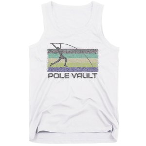 Pole Vault Retro Fun Pole Vaulting Design For Your Vaulter Tank Top