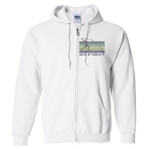 Pole Vault Retro Fun Pole Vaulting Design For Your Vaulter Full Zip Hoodie