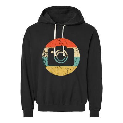 Photographer Vintage Retro Camera Garment-Dyed Fleece Hoodie