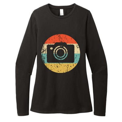 Photographer Vintage Retro Camera Womens CVC Long Sleeve Shirt