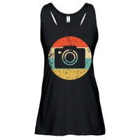 Photographer Vintage Retro Camera Ladies Essential Flowy Tank