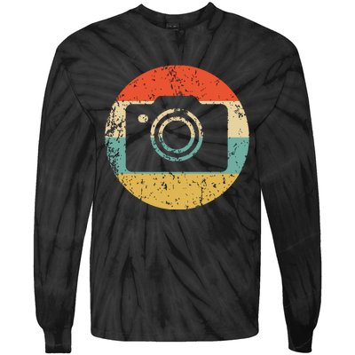 Photographer Vintage Retro Camera Tie-Dye Long Sleeve Shirt