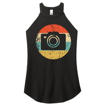 Photographer Vintage Retro Camera Women's Perfect Tri Rocker Tank