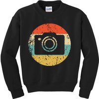 Photographer Vintage Retro Camera Kids Sweatshirt