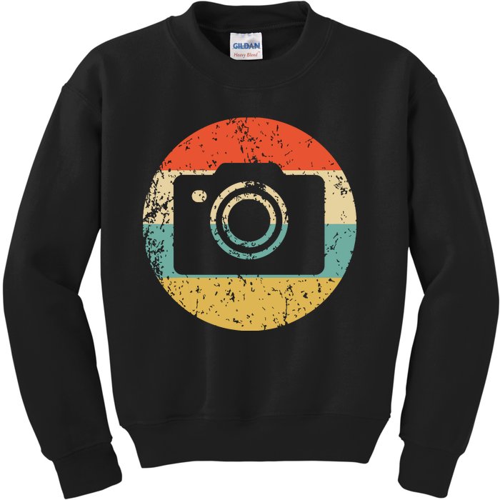 Photographer Vintage Retro Camera Kids Sweatshirt