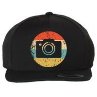 Photographer Vintage Retro Camera Wool Snapback Cap