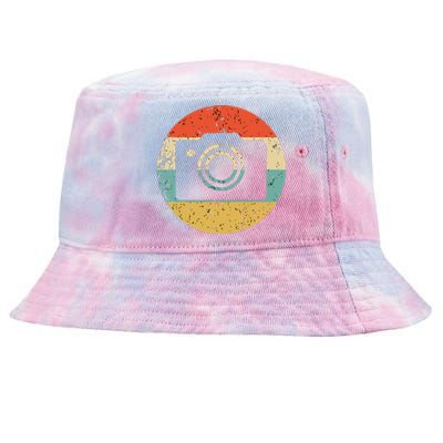 Photographer Vintage Retro Camera Tie-Dyed Bucket Hat