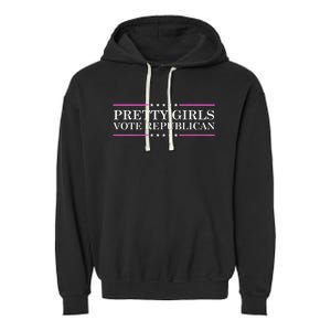 Pretty Vote Republican Garment-Dyed Fleece Hoodie