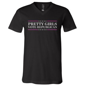 Pretty Vote Republican V-Neck T-Shirt