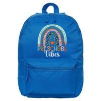 Preschool Vibes Rainbow Preschool Teacher Team Preschool Gift 16 in Basic Backpack