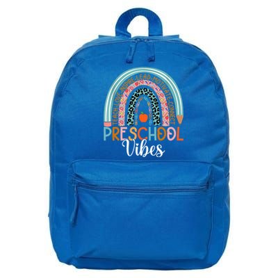 Preschool Vibes Rainbow Preschool Teacher Team Preschool Gift 16 in Basic Backpack