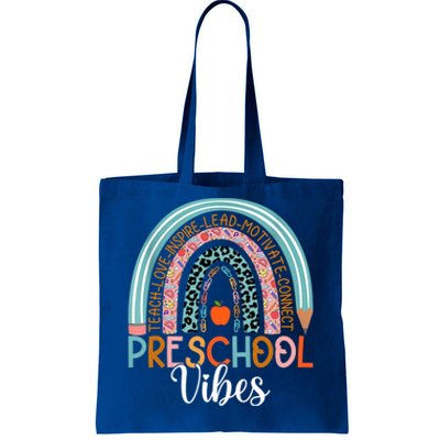 Preschool Vibes Rainbow Preschool Teacher Team Preschool Gift Tote Bag