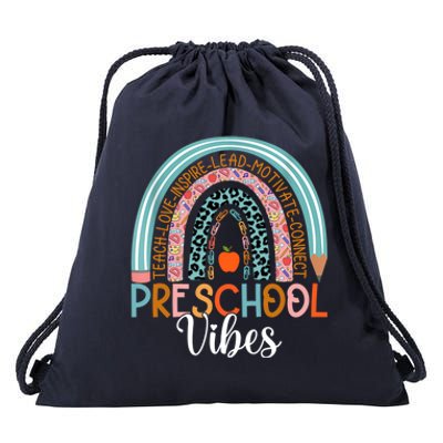 Preschool Vibes Rainbow Preschool Teacher Team Preschool Gift Drawstring Bag