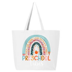 Preschool Vibes Rainbow Preschool Teacher Team Preschool Gift 25L Jumbo Tote