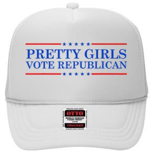 Pretty Vote Republican High Crown Mesh Back Trucker Hat