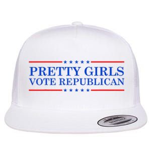 Pretty Vote Republican Flat Bill Trucker Hat